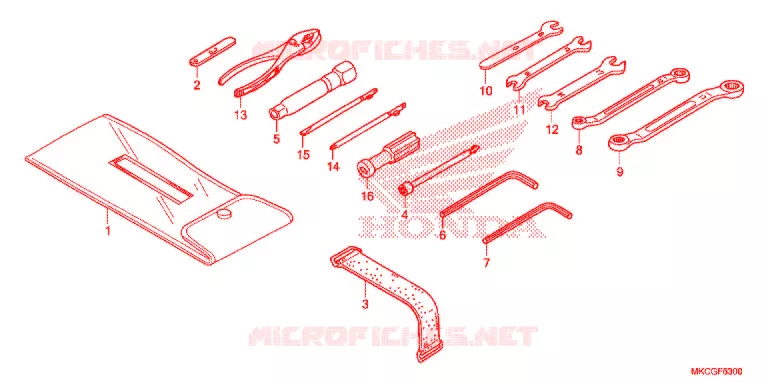 GEREEDSCHAP Honda MOTO 1800 GOLD-WING 2020  GL1800DAL