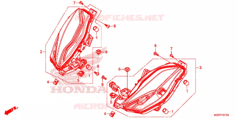 VOOR KNIPPERLICHT Honda SCOOTER 150 SH 2020  SH150ADL