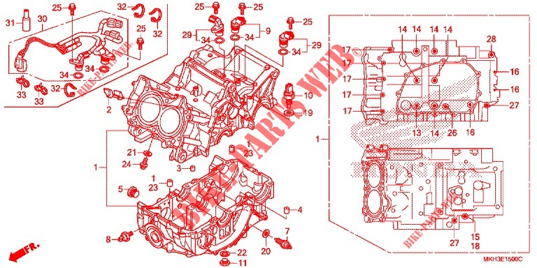 KRUKASCARTER voor Honda X ADV 750 L 2020