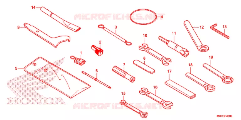 GEREEDSCHAP Honda MOTO 750 ADV 2020  ADV750LL