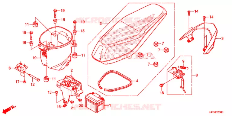 ZADEL Honda MOTO 125 DASH 2020  AFP125CSFL