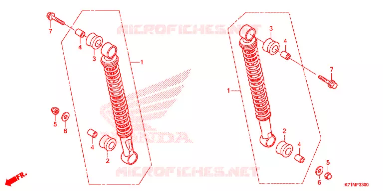 ACHTER KUSSEN Honda MOTO 110 WAVE 2021  AFS110MCSL
