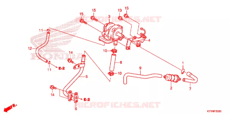 LUCHTZUIGKLEP Honda MOTO 110 WAVE 2021  AFS110MCSL