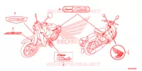 EMBLEEM voor Honda SUPER CUB 125 ABS 2019