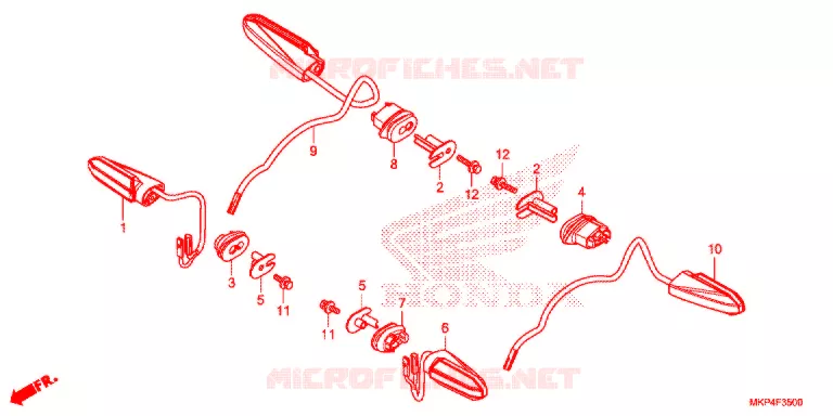 KNIPPERLICHT Honda MOTO 500 CB 2020  CB500XAL