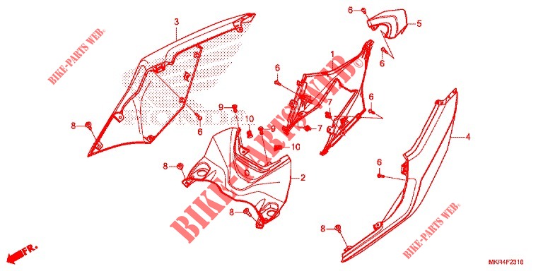 ACHTER KAP voor Honda CBR 1000 RR 2021