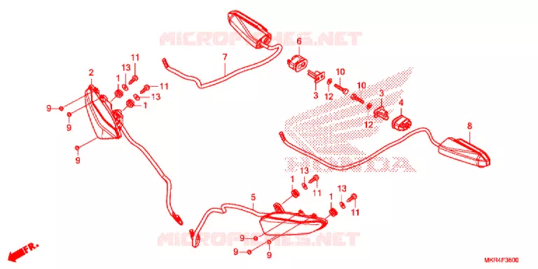 KNIPPERLICHT Honda MOTO 1000 CBR 2021  CBR1000STM