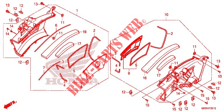 LUCHTINLAAT KANAAL/SOLENOIDE KLEP voor Honda CBR 1000 RR 2021