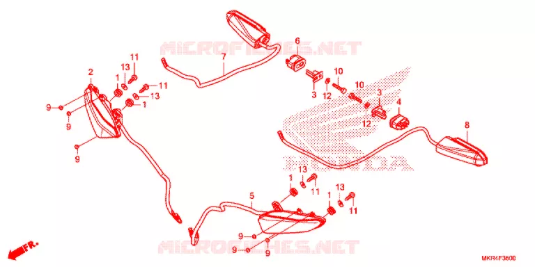 KNIPPERLICHT Honda MOTO 1000 CBR 2021  CBR1000STM