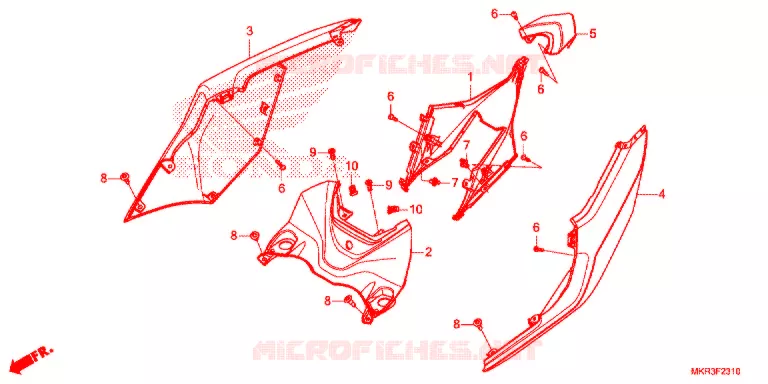 ACHTER KAP Honda MOTO 1000 CBR 2021  CBR1000STM