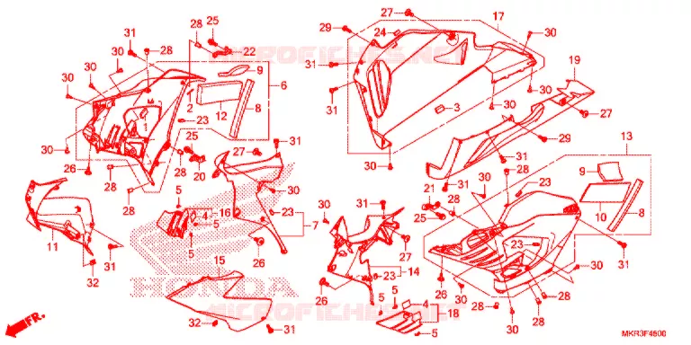 MIDDENKAP Honda MOTO 1000 CBR 2021  CBR1000STM