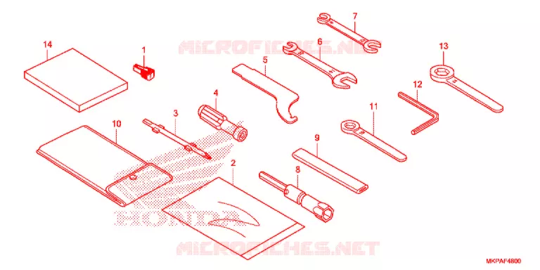 GEREEDSCHAP Honda MOTO 500 CBR 2020  CBR500RL