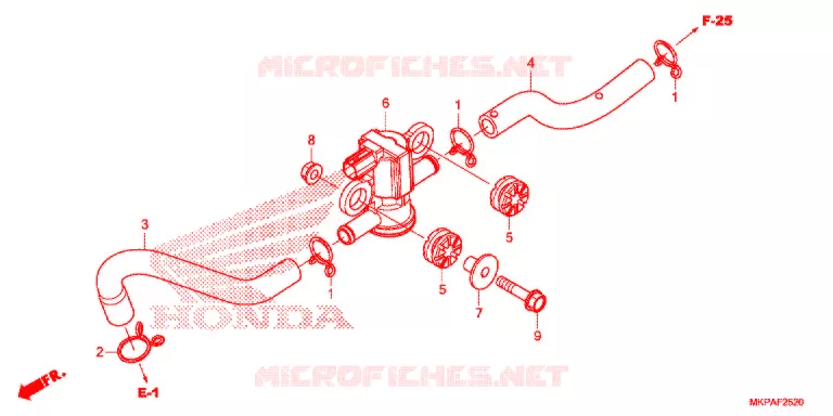 LUCHTINJECTIE SOLENOIDEKLEP Honda MOTO 500 CBR 2020  CBR500RL
