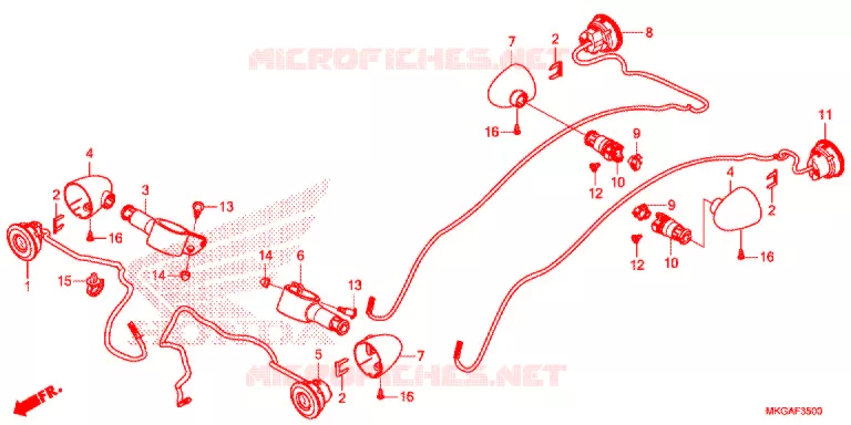 KNIPPERLICHT Honda MOTO 500 REBEL 2020  CMX500AL_A