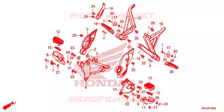 OPSTAP Honda MOTO 1000 AFRICA-TWIN 2019  CRF1000AK