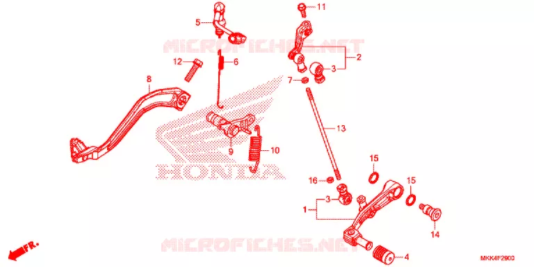 PEDAAL Honda MOTO 1000 AFRICA-TWIN 2019  CRF1000AK