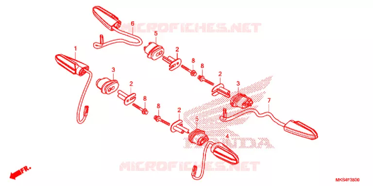KNIPPERLICHT Honda MOTO 1100 AFRICA-TWIN 2020  CRF1100A4L