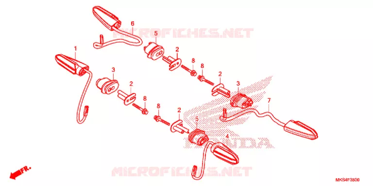 KNIPPERLICHT Honda MOTO 1100 AFRICA-TWIN 2020  CRF1100AL