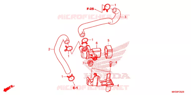 LUCHTINJECTIE SOLENOIDEKLEP Honda MOTO 1100 AFRICA-TWIN 2020  CRF1100DL