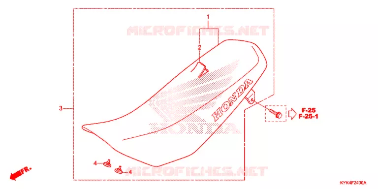 ZITTING Honda MOTO 110 CRF 2019  CRF110FK