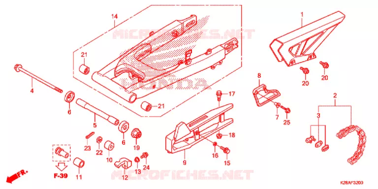 ZWAAI-ARM Honda MOTO 125 CRF 2020  CRF125FBL