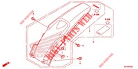 ACHTER STROOMLIJNKAP voor Honda CRF 150 R 2020