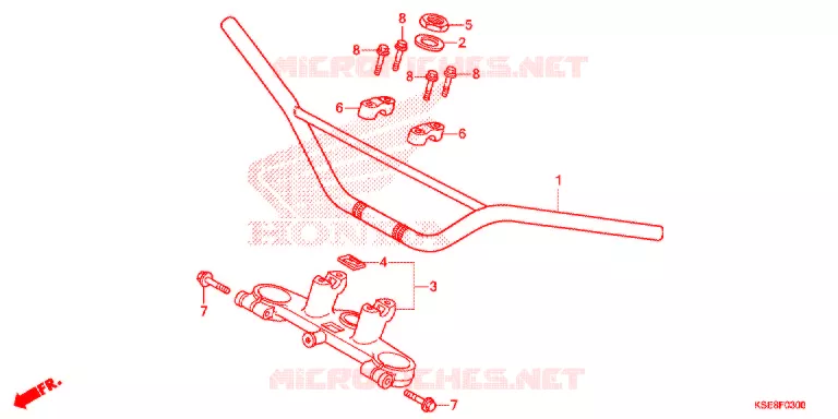 HENDEL PIJP/BOVENSTE BRUG Honda MOTO 150 CRF 2020  CRF150RL