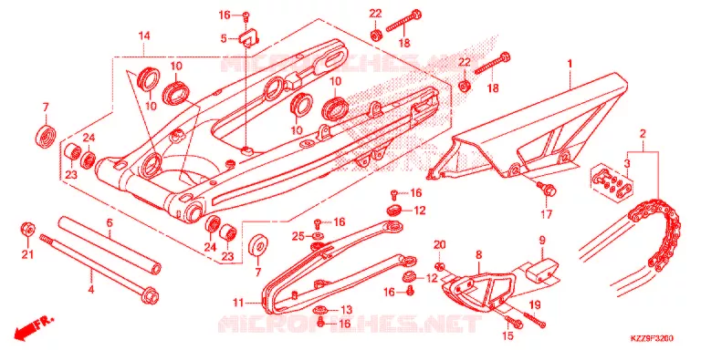 ZWAAI-ARM Honda MOTO 250 CRF 2019  CRF250RLAK