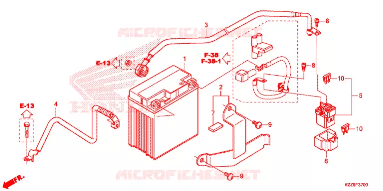 ACCU Honda MOTO 250 CRF 2019  CRF250RLK