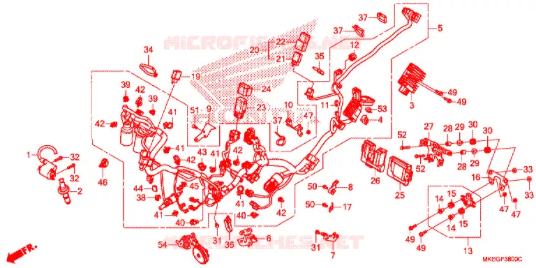 BEDRADINGSBUNDEL Honda MOTO 450 CRF 2020  CRF450LL