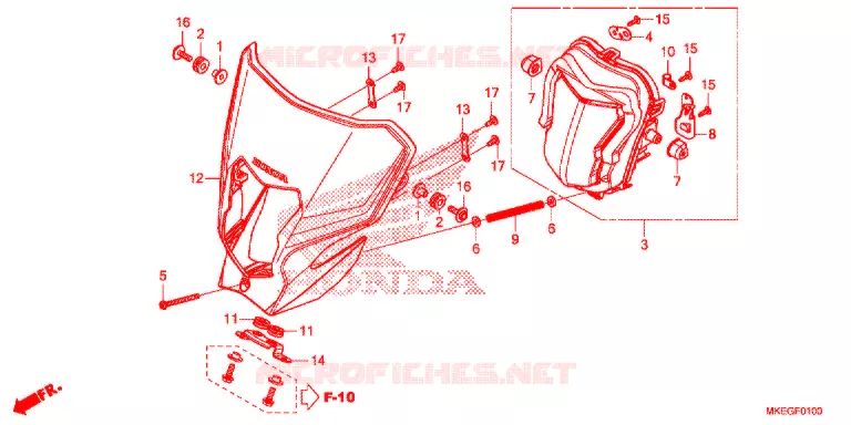 KOPLAMP Honda MOTO 450 CRF 2020  CRF450LL