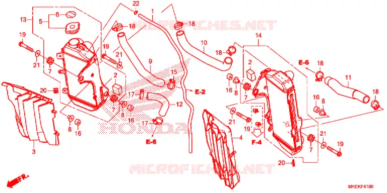 RADIATOR Honda MOTO 450 CRF 2020  CRF450RWEL
