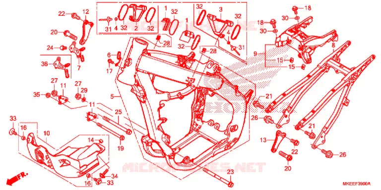 FRAME CHASSIS Honda MOTO 450 CRF 2020  CRF450RXL