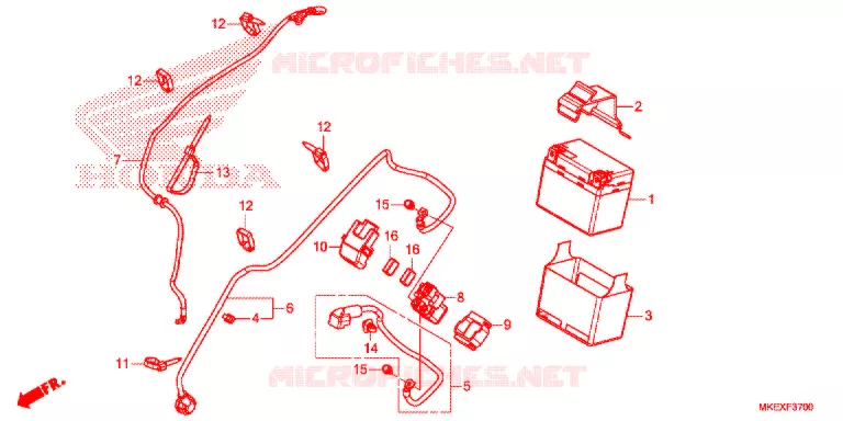 ACCU Honda MOTO 450 CRF 2022  CRF450XK