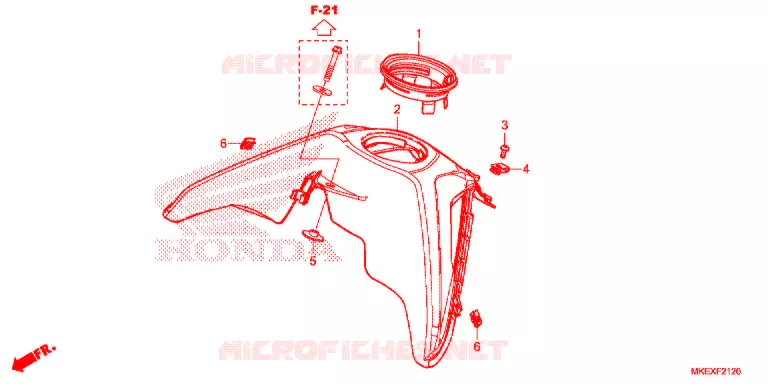 BOVENSTE BESCHUTTING Honda MOTO 450 CRF 2019  CRF450XK