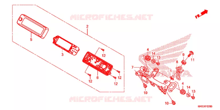 COMBINATIEMETER Honda MOTO 450 CRF 2022  CRF450XK