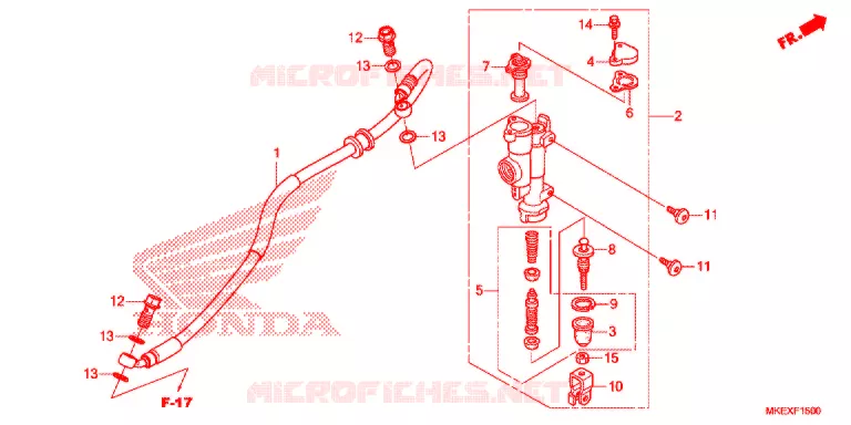 REMPOMP ACHTER Honda MOTO 450 CRF 2020  CRF450XK