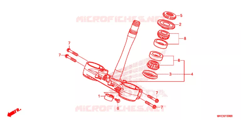 STURING STANG Honda MOTO 450 CRF 2020  CRF450XK