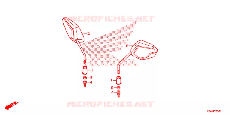 SPIEGEL (FS150FL) Honda MOTO 150 RS 2020  FS150FL