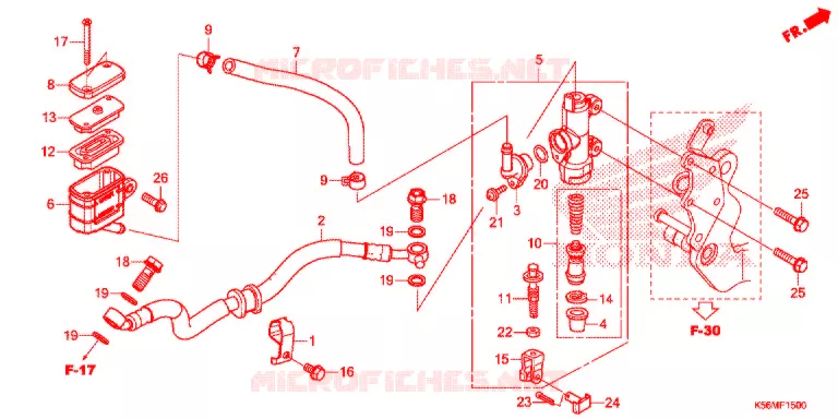 REMPOMP ACHTER Honda MOTO 150 RS 2020  FS150FL