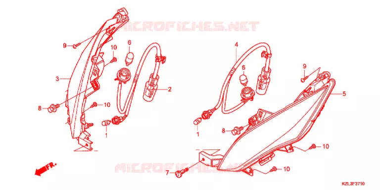 VOOR KNIPPERLICHT Honda SCOOTER 110 VISION 2019  NSC110WHG