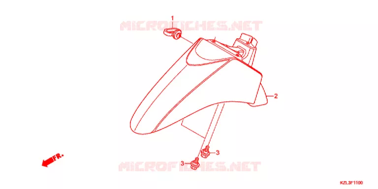 VOOR STROOMLIJNKAP Honda SCOOTER 110 VISION 2017  NSC110WHG