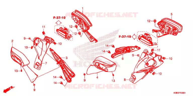SPIEGEL Honda SCOOTER 300 FORZA 2020  NSS300AL