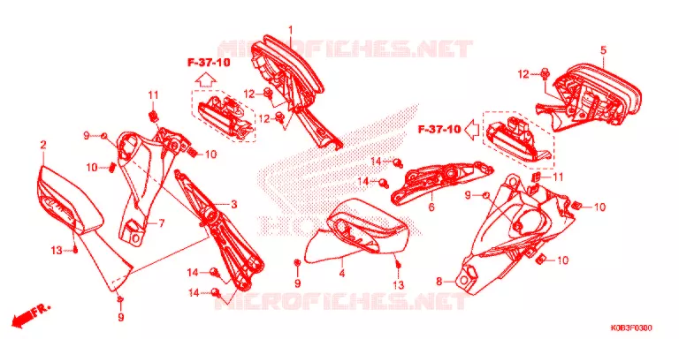 SPIEGEL Honda SCOOTER 300 FORZA 2020  NSS300AL