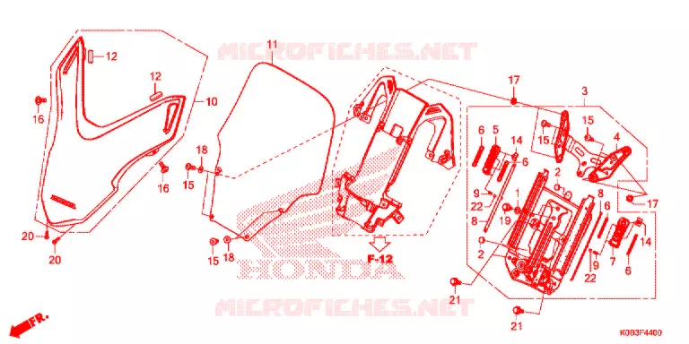 WINDSCHERM Honda SCOOTER 300 FORZA 2020  NSS300AL