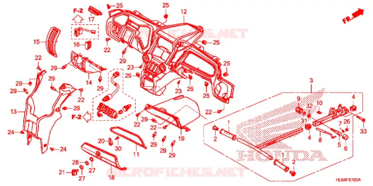 TELLERSET COMPLEET Honda ATV 1000 TALON 2021  SXS1000S2RM