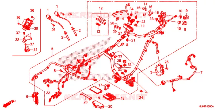 BEDRADINGSBUNDEL Honda ATV 1000 TALON 2021  SXS1000S2RM