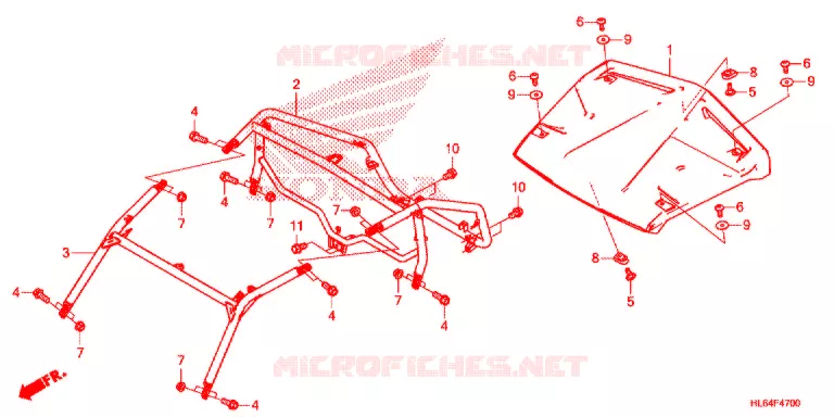 ROL STANG - DAK Honda ATV 1000 TALON 2020  SXS1000S2XM