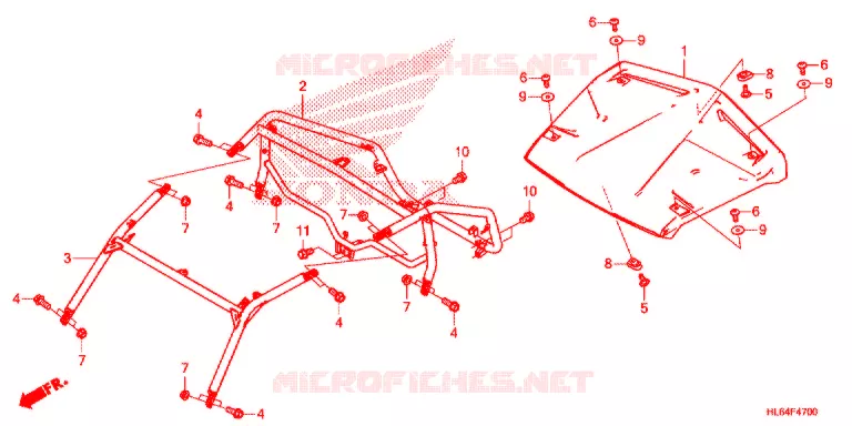 ROL STANG - DAK Honda ATV 1000 TALON 2021  SXS1000S2XM