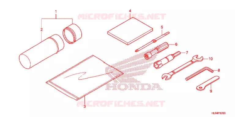 GEREEDSCHAP Honda ATV 1000 TALON 2020  SXS1000S2XM